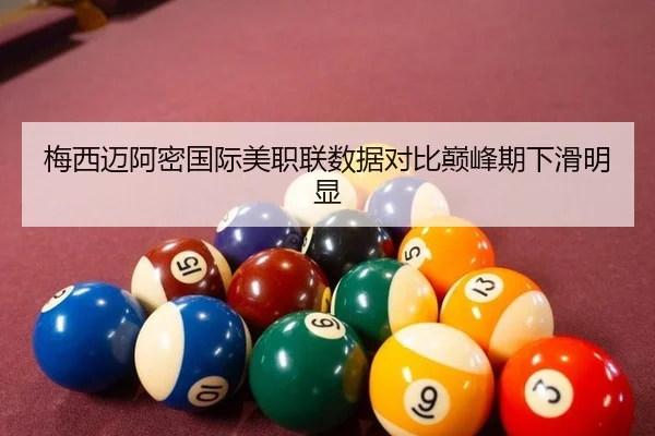 梅西迈阿密国际美职联数据对比巅峰期下滑明显